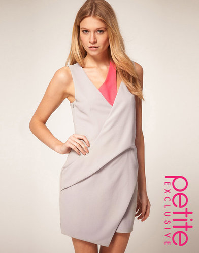 ASOS PETITE Exclusive Mini Dress With Cut Out Strap Detail