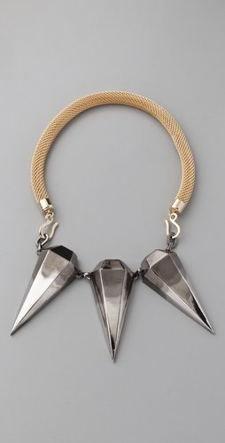 Made her think Triple Pendulum Spikes Necklace