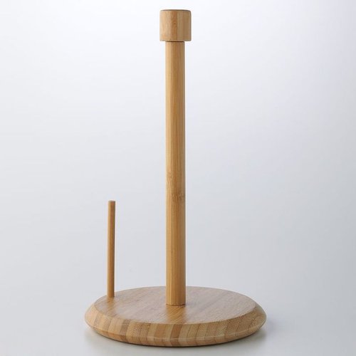 Food network bamboo paper towel holder