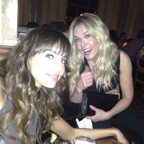 Pals Chelsea Handler and Whitney Cummings showed off their smiles on Friday evening in LA.
Source: Instagram user therealwhitney
Pals Chelsea Handler and Whitney Cummings showed off their smiles on Friday evening in LA.
Source: Instagram user therealwhitney