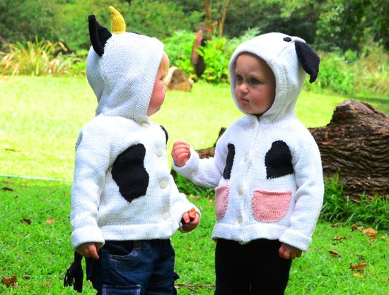 Toto Knits Cow Sweater