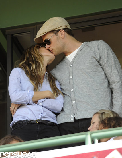 Tom Brady and Gisele Bündchen kissed during the Fenway Park 100th anniversary celebration in Boston in April 2012.
Tom Brady and Gisele Bündchen kissed during the Fenway Park 100th anniversary celebration in Boston in April 2012.