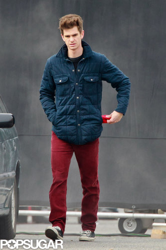Andrew Garfield Suits Up For the Spidey Sequel With Shailene Woodley Andrew Garfield Suits Up For the Spidey Sequel With Shailene Woodley