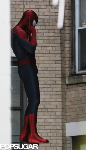 Andrew Garfield Suits Up For the Spidey Sequel With Shailene Woodley Andrew Garfield Suits Up For the Spidey Sequel With Shailene Woodley