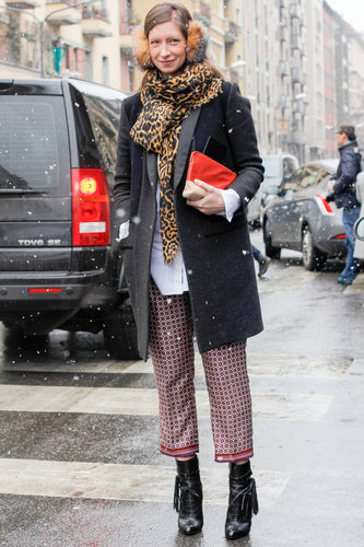 We adore the quirky print, touch of fur, and lace-up booties.
We adore the quirky print, touch of fur, and lace-up booties.