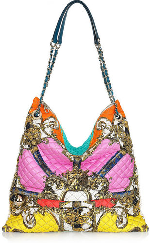 D&G Printed quilted silk-twill shoulder bag