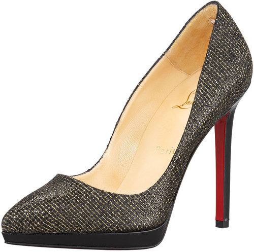 Christian Louboutin Pigalle Glittered Red Sole Pump