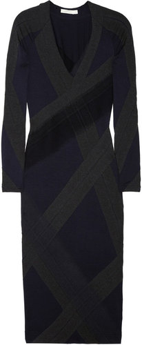 Donna Karan Paneled stretch-jersey dress