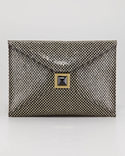 Kara Ross Prunella Diamond-Glitter Clutch Bag