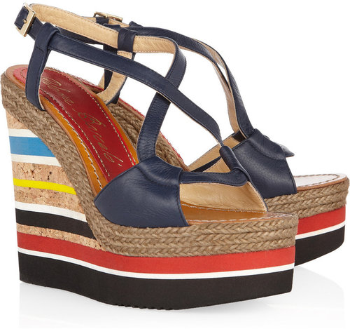 Paloma Barceló Formentera leather wedge sandals