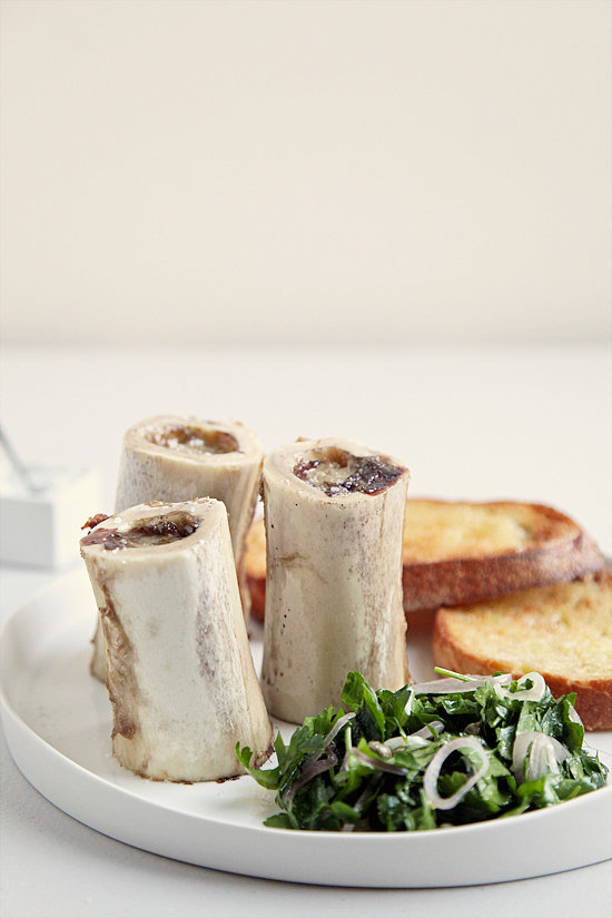 Roasted Bone Marrow With Parsley Salad Roasted Bone Marrow With Parsley Salad
