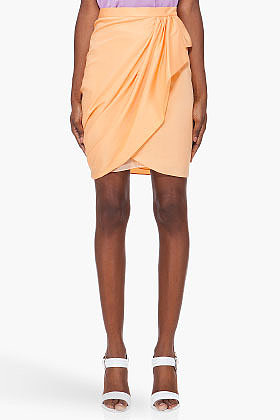 3.1 PHILLIP LIM Faded Orange Wrap Skirt