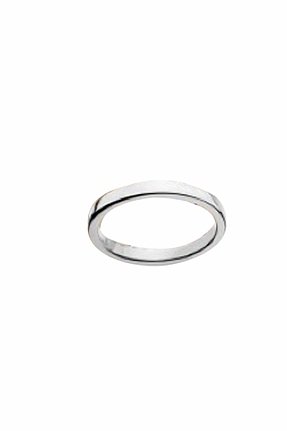 Jennifer Zeuner Thin Band Rosa Ring in Silver