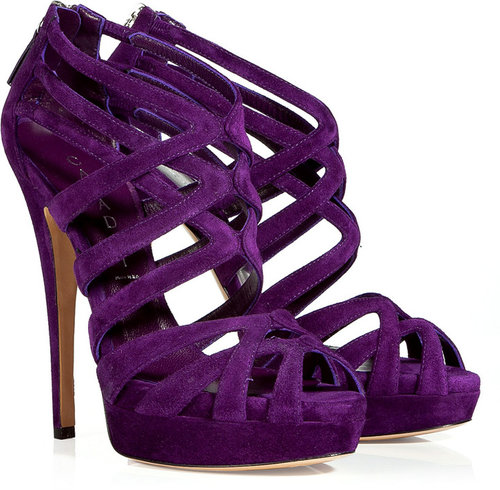 Casadei Iris Suede Platform Sandals