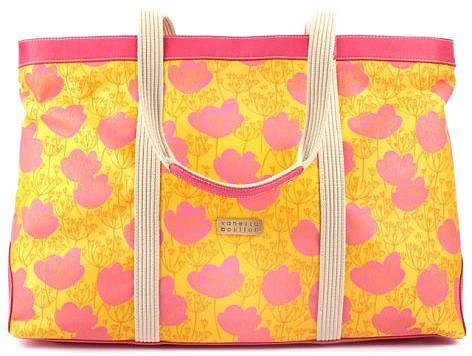 Vanessa Boulton Original Handbags WIND FLOWERS LARGE PRINTED UTILITY BAG PINK from Boticca