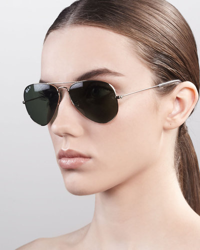 Ray-Ban Original Aviator Polarized Sunglasses, Green
