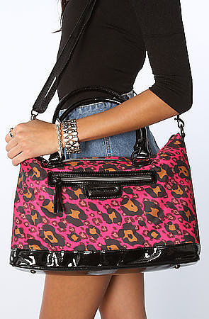 Betsey Johnson The Cheetah Boom Boom Satchel Bag
