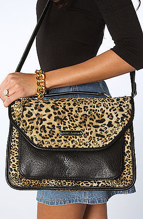 Betsey Johnson The Cheetah Mix Up Top Handle Bag