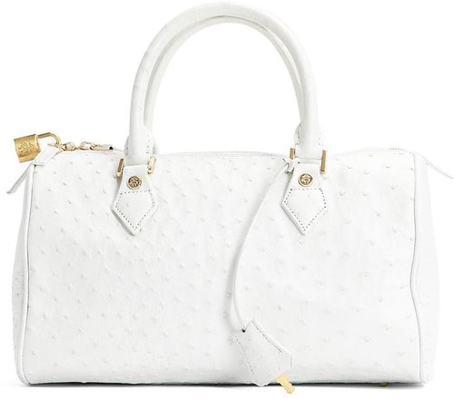 Ostrich Barrel Bag