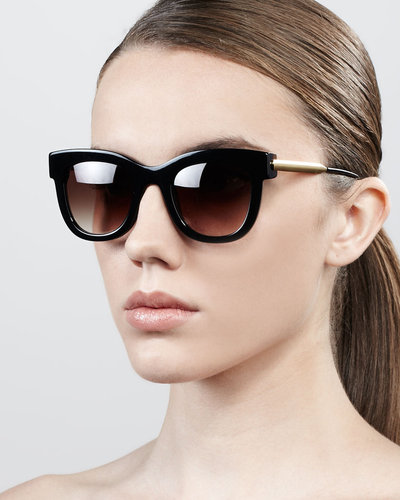 Thierry Lasry Sexxxy Golden-Temple Sunglasses, Navy