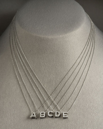 Roberto Coin Diamond Love Letter Necklace