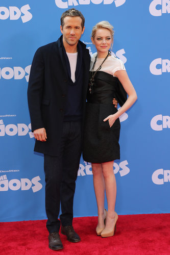 Blake Lively Supports Ryan Reynolds and Emma Stone at the Croods Premiere Blake Lively Supports Ryan Reynolds and Emma Stone at the Croods Premiere