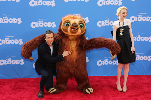 Blake Lively Supports Ryan Reynolds and Emma Stone at the Croods Premiere Blake Lively Supports Ryan Reynolds and Emma Stone at the Croods Premiere
