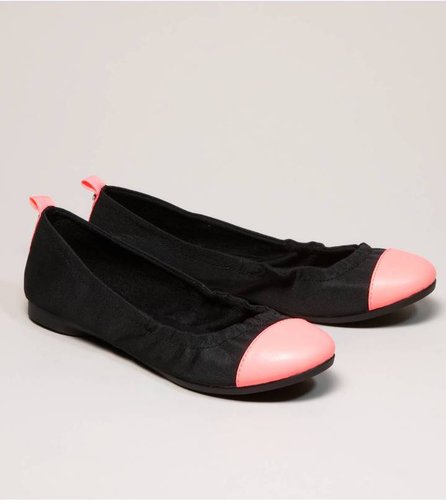 AEO Neon Cap-Toe Ballet Flat
