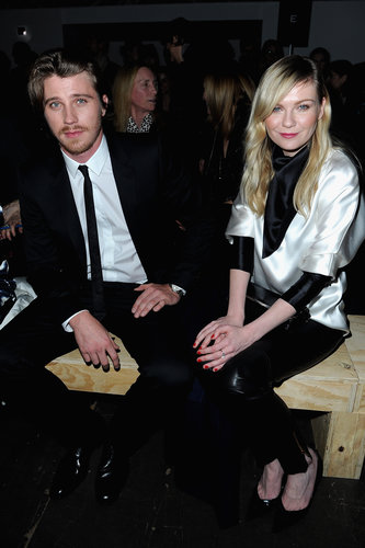 Kirsten Dunst and Garrett Hedlund sat front row at the Saint Laurent runway show at Paris Fashion Week.
Kirsten Dunst and Garrett Hedlund sat front row at the Saint Laurent runway show at Paris Fashion Week.