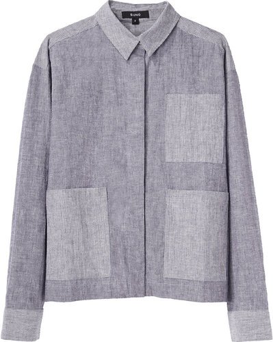 Suno / Chambray Patch Pocket Shirt