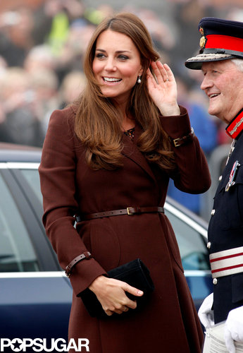 Kate Middleton Bundles Up Her Maybe Baby Girl Bump in Grimsby Kate Middleton Bundles Up Her Maybe Baby Girl Bump in Grimsby