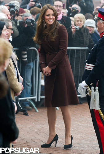 Kate Middleton Bundles Up Her Maybe Baby Girl Bump in Grimsby Kate Middleton Bundles Up Her Maybe Baby Girl Bump in Grimsby