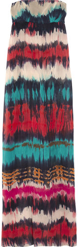 Milly Vedetta printed cotton and silk-blend voile dress