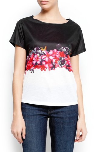 Floral print t-shirt