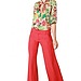 Shana Printed Button Down Blouse