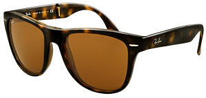Rayban Folding Wayfarer in Tortoise Shell