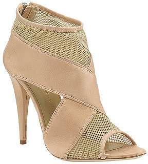 Loeffler Randall - Quinn - Nude Leather and Mesh Bootie