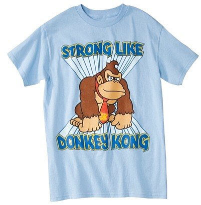 Donkey Kong Men's Graphic Tee - Light Blue