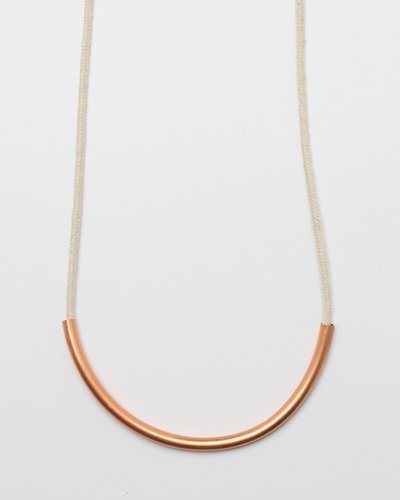 Copper Standard Necklace White