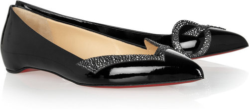 Christian Louboutin 20th Anniversary Pigalove patent-leather ballet flats