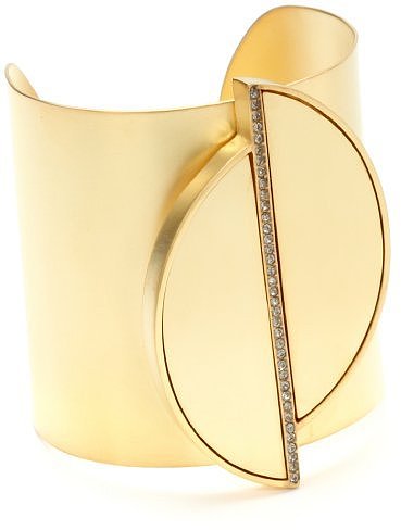 Paige Novick Pale Gold "Peacock Pastels" Sliced Cuff Bracelet