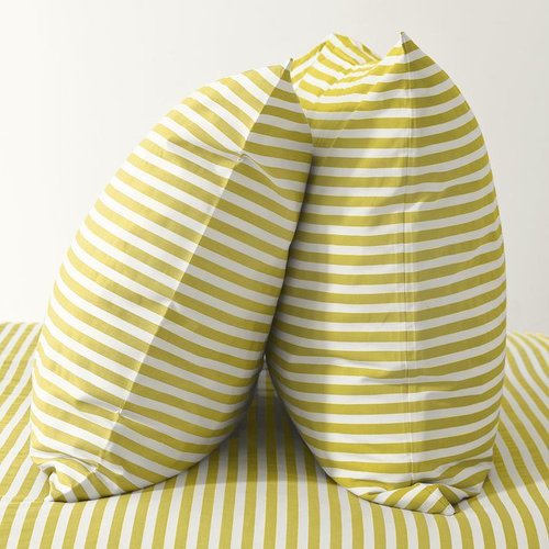 Stripe Sheet Set- White/Citron