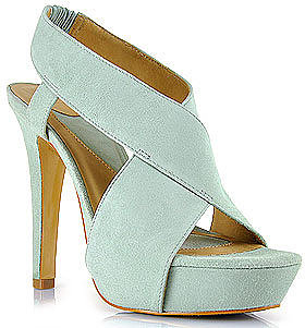 Diane von Furstenberg - Zia - Slate Suede Platform Sandal