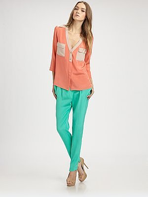 Colorblock Blouse