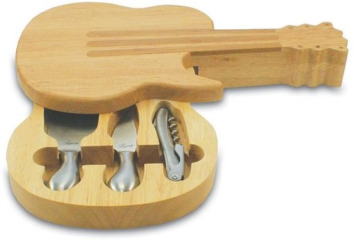 Picnic time guitar cheese board set