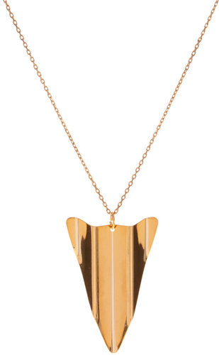 Gogo Philip Gold Plate Aeroplane Pendant Necklace