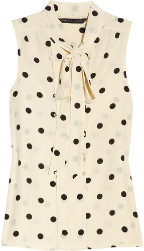 Marc by Marc Jacobs Hot Dot silk pussy-bow blouse