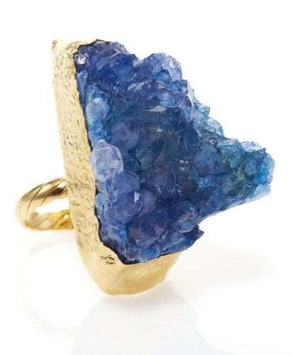 Dara Ettinger Dyed Amethyst Adjustable Ring