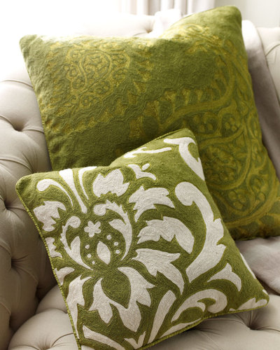 Green Paisley Pillow