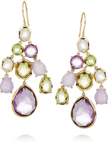 Ippolita Gelato 18-karat gold multi-stone chandelier earrings